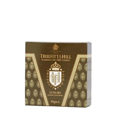 Truefitt & Hill Luxury Shaving Soap Refill for Acacia Wood Bowl - Traditional - Hydrating Rich Lather for a Closer Smoother Shave Gentle on Sensitive Skin Perfect for Refills - 3.3 oz.