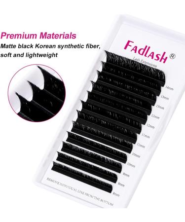 Fadlash Easy Fan Lashes 15-20mm Mixed Length Russian Volume L Curl 0.07 Natural Look Self Fanning Eyelash Extensions - Buy Online on GoSupps.com
