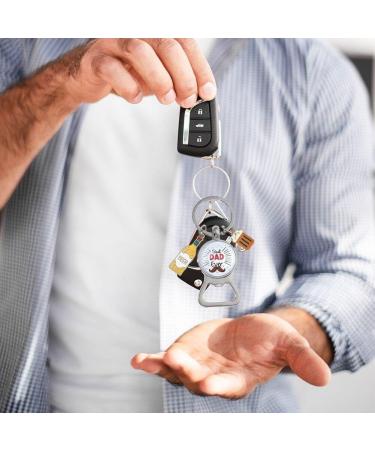 Fathers Day Bottle Opener Keychain Beer Opener Keyring WORLD'S BEST DAD Keychain Happy Father's Day Accessories for Dad Men Style 2 - Buy Online on GoSupps.com