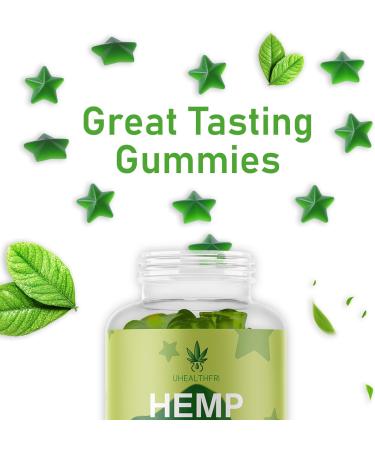 Hemp Gummies with Omega 3 6 & 9 - High Potency Hemp Extract - Star Hemp Gummy with Organic Hemp Oil for Adults - Buy Online on GoSupps.com