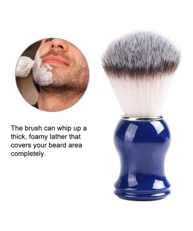 Razor Brush with Natural Resin Handle | Shaving Brush for Men | Compatible with Safety Razors & Double Edge Razors - Bristles & Blue - Buy Online on GoSupps.com