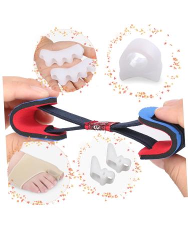 Healifty 5-Piece White Pedicure Separator & Bunion Cushion Set - Gel Stretcher, Orthotics, Valgus Adjuster - Buy Online on GoSupps.com