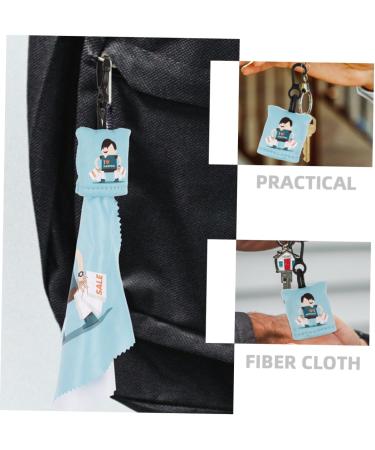 6pcs Keychain Glasses Cleaning Cloths - Lens Cleaner Wipes for Eyeglasses & Electronics | International Shipping Available - Buy Online on GoSupps.com