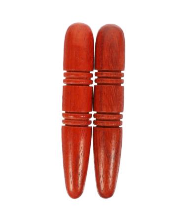 SEWOART 2st acupuncture rod Massage stick wood massage fascia massage gear Acupressure staff Hand massage facial massage device massage tools plank foot wooden stick wooden 13x2.5cm As shown-1