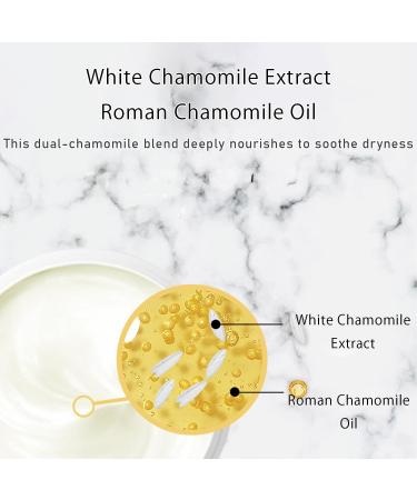 Grospe Chamomile Face Cream - Soothing Moisturizer for Dry & Sensitive Skin Hydrating & Calming Day & Night Cream with Natural Chamomile Extract Non-Greasy Formula(3.5oz) - Buy Online on GoSupps.com