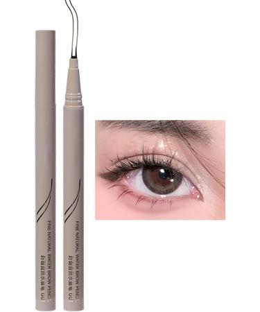 Double Tip Eye Lash Pencil | Double Tip Liquid Eye Liners for Women - Smudge Proof Long Lasting Eye Makeup Liquid Eyeliner Ultra Fine Smooth Waterproof Eyeliner for Women Girls Eye Makeup Passi Dark Brown - Buy Online on GoSupps.com