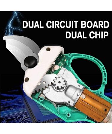 Electric Pruning Shears 0-30Mm with Rechargeable Battery Led Lights Professional Cordless Tree Branch Cutter Scissors-Yellow (Yellow) Small Gift - Buy Online on GoSupps.com