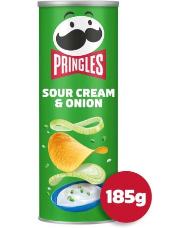 Sour Cream & Onion Sharing Crisps 185g with Paprika Sharing Crisps 185g and Salt & Vinegar Sharing Crisps 185g - Bundle Consisting of Pringles x3 Packs - Buy Online on GoSupps.com