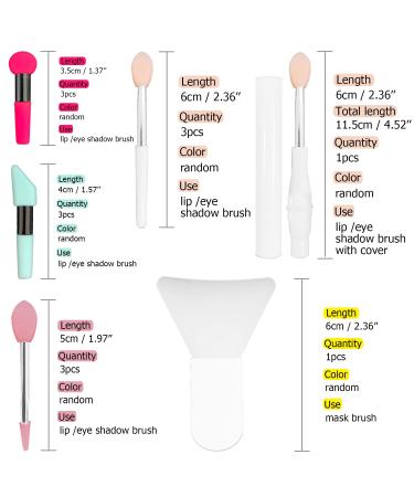 31 pcs Silicone Lip Brushes with Anti-lost Cover and EVA Bag - Beauty Makeup Tools Set - Buy Online on GoSupps.com