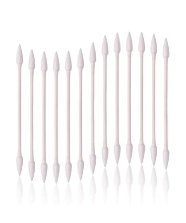 800 Cotton Swabs Double Tip Cotton Swabs with Paper Stick 4 Packs of 200 Pointed Shape 200 Count (Pack of 4)