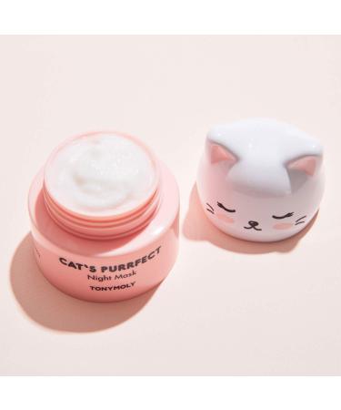 TONYMOLY Cat's Purrfect Night Mask 50g - Hydrating Overnight Skincare Treatment - Buy Online on GoSupps.com