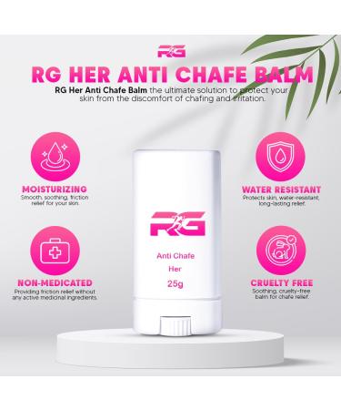 RG Her Anti-Chafe Balm (25g) - Soothing Relief for Active Women | International Shipping Available - Buy Online on GoSupps.com