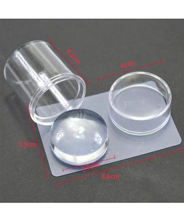 Greatangle Clear Jelly Nail Art Stamper - Transparent Soft DIY Polish Printing Template for Perfect Manicures & Nail Art Accessories - Buy Online on GoSupps.com