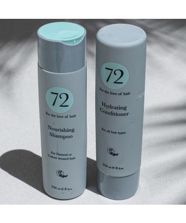 72 Hair Duo Nourishing Cruelty Free & Vegan Shampoo & Conditioner Set 500ml - Buy Online on GoSupps.com