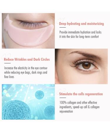 Under Eye Patches - 30pcs Hydro-Gel Rose Gold Masks with Amino Acid & Collagen for Dark Circles & Puffiness - Beauty & Personal Care - Buy Online on GoSupps.com
