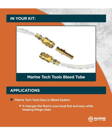 Marine Tech Tools Seastar Hydraulic Steering Kit - Bleed Tube - Fits Seastar Hydraulic Cylinders - Buy Online on GoSupps.com