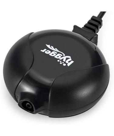 Hygger Quiet Mini Air Pump for Aquarium - 1.5 Watt Oxygen Fish Air Pump for 1-15 Gallon Tank, Black | Includes Accessories - Buy Online on GoSupps.com