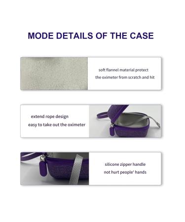 Storage Case for Zacurate Pro Series 500DL/500BL Innovo Deluxe iP900AP AccuMed CMS-50D1 & More | Drop-proof Dust-proof (Purple - Buy Online on GoSupps.com