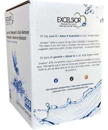 Excelsior Eco Laundry Detergent 3L - Unscented Biodegradable Concentrated & Phosphate Free - International Shipping Available - Buy Online on GoSupps.com