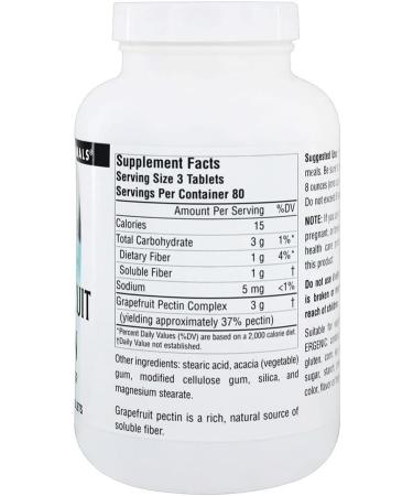 Source Naturals Grapefruit Pectin 1000 mg - 240 Tablets for Digestive Health - Buy Online on GoSupps.com