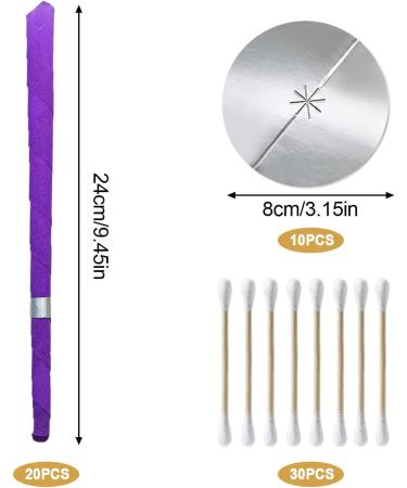 YEJAHY 20 PCS Ear Candles Wax Removal Kit - Natural Beeswax Ear Wax Remover with Drip Protectors & Cotton Swab | Colorful | Unblock Ears Safely - Buy Online on GoSupps.com