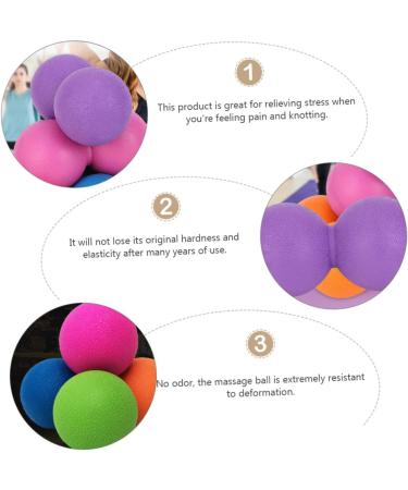 Healvian Yoga Ball Set - 4 Massage Balls for Muscle Relaxation & Tension Relief | Ideal for Foot Fascia & Lacrosse Therapy | International Shipping Available - Buy Online on GoSupps.com