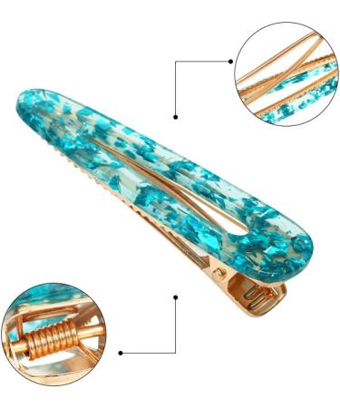 Vintage-Inspired Glittering 9-Piece Set Fashionable Cute Alligator-Duckbill Hairpins for Women Non-Slip Hair Barrettes Classic Ladies' Hair Accessories - Buy Online on GoSupps.com