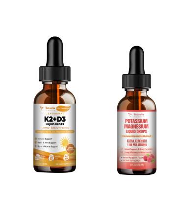Liposomal Liquid Vitamin D3 K2 + Potassium Magnesium Supplement