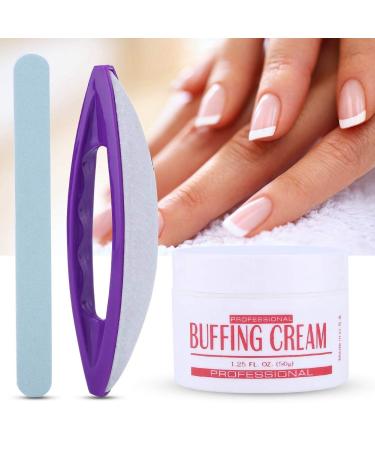 3Pcs Nail Art Buffing Cream Set for Professional Salon or Home Manicure - Buy Online on GoSupps.com