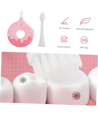 KOMBIUDA Pink Toothbrush - Soft Silica Gel Child Cleaning Brush (1 Pack) - Ideal for Gentle Oral Care - Buy Online on GoSupps.com