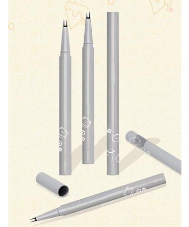 DENGWANG Double Tip Lower Eyelash Pencil Two Prong Eyeliner Lower Eyelash Pen Waterproof Liquid Eyeliner Pen Super Slim Eye Liner Waterproof Eyeliner Pencil Smudge Proof (2PCS Brown+2PCS Black) - Buy Online on GoSupps.com