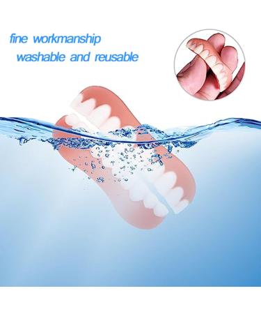 2 Paires Proth se Dentaire Cosm tique Dentier Sourire Parfait Instantan es Fausse Dent Naturel A Poser Dentier Sourire Parfait Sup rieurs Et Inf rieurs Pour Homme Femme - Buy Online on GoSupps.com