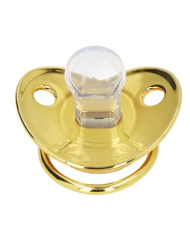Pacifier with Golden Letters - Exquisite Silicone Baby Pacifier (Letter K) | Safe for Travel & Home - Buy Online on GoSupps.com