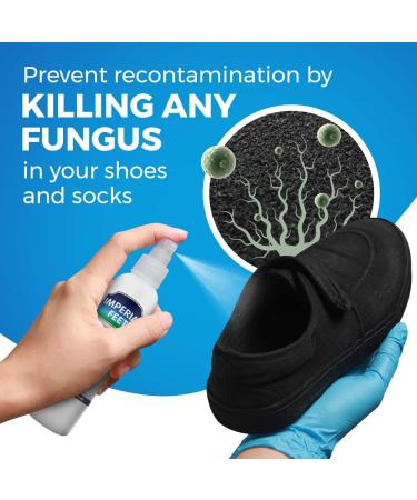 Ultimate Nail Fungus Treatment Set - Fungal nail treatment with Preventive Anti-fungal Shoe and sock Spray and red Nail Polish - Buy Online on GoSupps.com