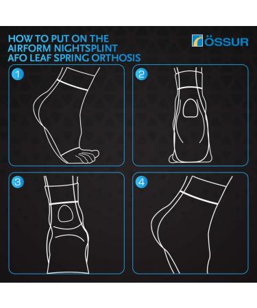  ssur AFO Dynamic & Leaf Spring Ankle-Foot Orthosis - Lightweight Drop Foot Support for Men & Women | Small/Medium Left Foot - Buy Online on GoSupps.com