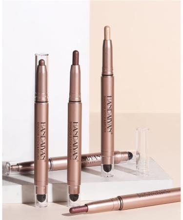 MCAORI Double End Glitter Matte Eyeshadow Stick Pencil Eyeshadow Makeup Waterproof Bicolor ShimmersCosmetics Beauty Makeup Tool - Buy Online on GoSupps.com