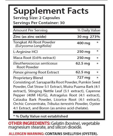 Yohimbe Supplements for Men - Get Hard Pills with Maca, Tongkat Ali Extract - Stay Hard Pills - 180 Caps - Buy Online on GoSupps.com