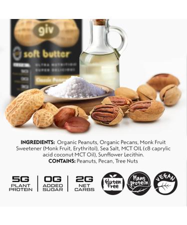 giv soft butter Organic Peanut Butter Soft Butter - 12 Oz. - Buy Online on GoSupps.com