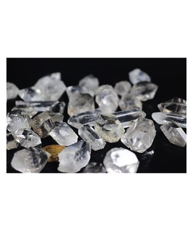Natural Crystal Rough Natural White Crystal Stones and Minerals Diamond Clear Quartz Crystal Diamond Rough Gem 1-2cm Light Grey