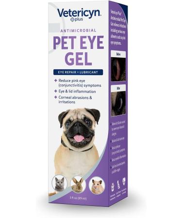 Vetericyn Plus Pet Eye Gel Dog and Cat Eye Ointment Alternative to Lubricate and Relieve Eye Irritations and Abrasions - 3 Oz - Buy Online on GoSupps.com