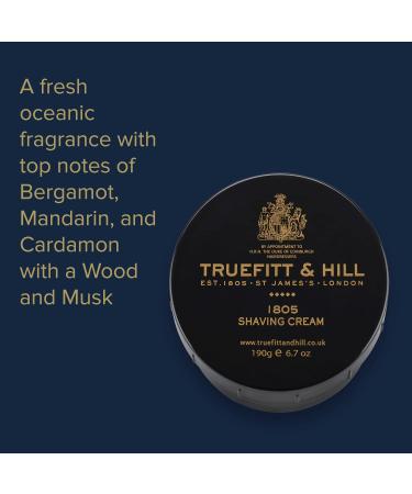 Truefitt Hill 1805 Shaving Cream Bowl - Smooth Glide for Close & Comfortable Shave (6.7 oz) - Buy Online on GoSupps.com