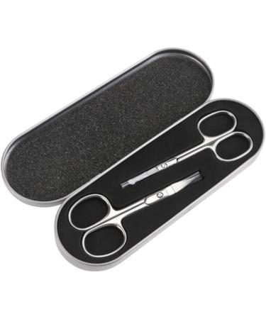 Beaupretty 2pcs Nose Hair Trimmer & Eyebrow Scissor Set - Precision Grooming Tool for Men & Women - Buy Online on GoSupps.com