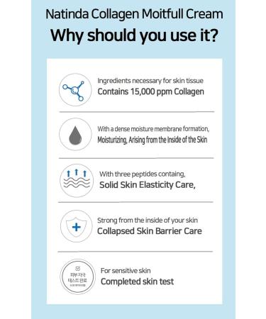  NATINDA Collagen Moistfull Cream 200g with Marine Collagen - Buy Online on GoSupps.com