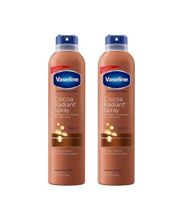 Vaseline Intensive Care Cocoa Radiant Spray, Moisturizes Dry Skin in an Easy to Apply Continuous Spray, Provides 24-Hour Moisture, Absorbs Quickly and Leaves Skin Soft, 6.5 oz, Pack of 2 - Buy Online on GoSupps.com