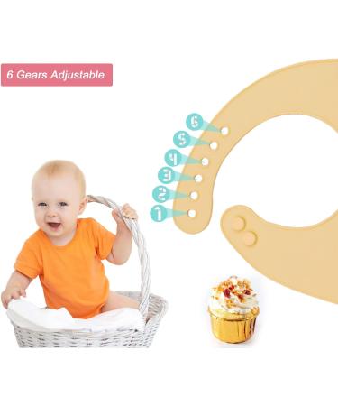 Baogaier Silicone Baby Bibs Set - Waterproof Toddler Weaning Bibs with Crumb Catcher Pocket, Animal Print, Easy Clean - Pack of 3 for Babies 6 Months and Up (Green/Blue/Grey) - Buy Online on GoSupps.com