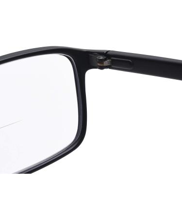 Jcerki Lightweight Bifocal Reading Glasses +1.75 Strength - Stylish Black Eyeglasses for Men & Women - International Shipping Available - Buy Online on GoSupps.com