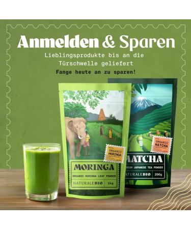 Organic Moringa Oleifera Leaf Powder - 400g Premium Quality | NaturaleBio - Buy Online on GoSupps.com