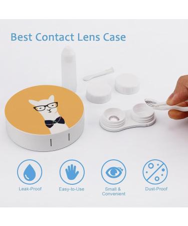 Alpaca Gentleman Contact Lens Travel Kit | Portable Cute Contact Box with Mirror | Ideal for Daily Outdoor Use - Buy Online on GoSupps.com