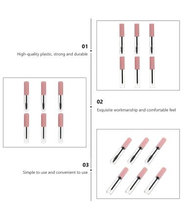 FOMIYES 6pcs 5ML Empty Mascara Tube Eyeliner Lip Gloss Tubes - DIY Cosmetics Container Bottle - Pink - Buy Online on GoSupps.com