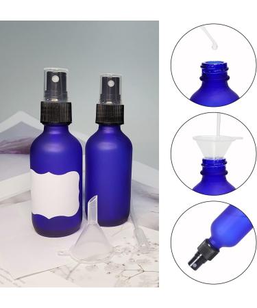 LIYUABU 60ml Frosted Blue Empty Glass Spray Bottles Small Fine Mist Atomiser Refillable Reusable Travel Spray Bottles for Essential Oil Hair Aromatherapy Perfumes Cleaning(2 Pack) Frosted Blue 2 pack - Buy Online on GoSupps.com